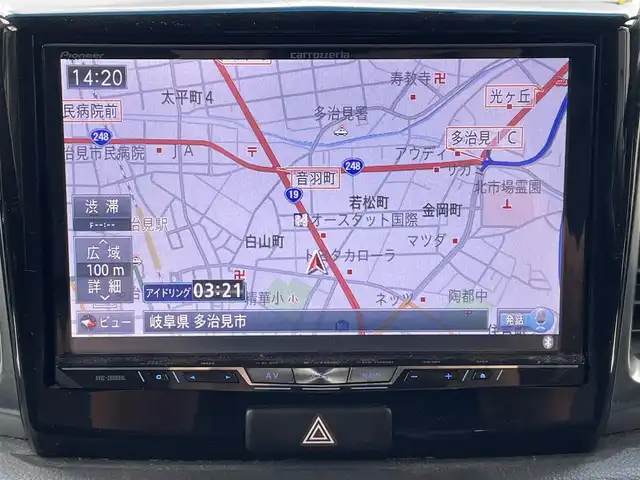 スズキ スペーシア カスタム TS 岐阜県 2014(平26)年 6.8万km クールカーキPM (株)IDOMが運営する【じしゃロン多治見店】の自社ローン専用車両になります。こちらは現金またはオートローンご利用時の価格です。自社ローンご希望の方は別途その旨お申付け下さい。/社外ナビ/　（Bluetooth/DVD/フルセグ）/両側パワースライドドア/アイドリングストップ/オートライト/フォグランプ/ETC