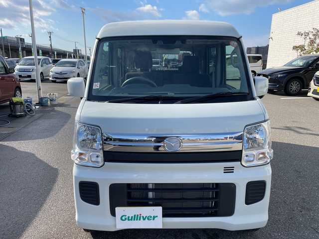 マツダ スクラム ワゴン PXターボ 石川県 2024(令6)年 0.8万km パール レーダーブレーキ　シートヒーター　スマートキー　プッシュスタート　電動ミラー　リアサーキュレーター　両側スライドドア　保証書