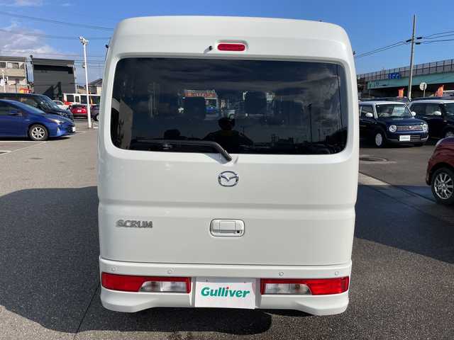 マツダ スクラム ワゴン PXターボ 石川県 2024(令6)年 0.8万km パール レーダーブレーキ　シートヒーター　スマートキー　プッシュスタート　電動ミラー　リアサーキュレーター　両側スライドドア　保証書