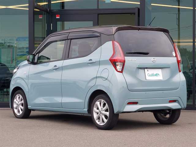 日産 デイズ X 東京都 2022(令4)年 2.9万km アッシュブラウン/ソーダブルー 社外ナビ/フルセグ/バックカメラ/ドライブレコーダー/エマージェンシーブレーキ/レーンキープアシスト/アイドリングストップ/スマートキー/純正14インチAW