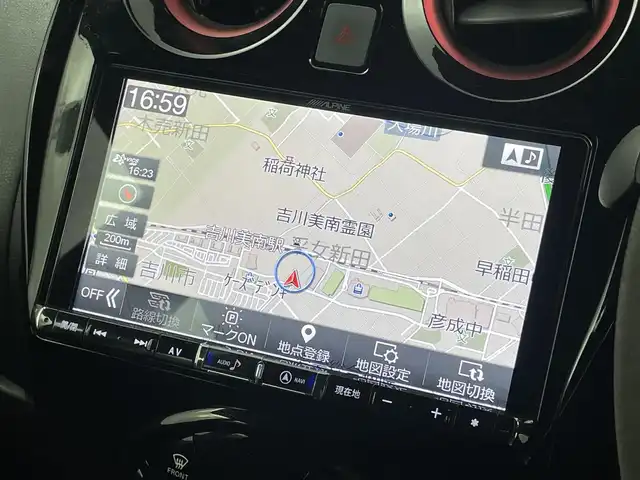日産 ノート e－パワー ニスモ 埼玉県 2020(令2)年 5.9万km ダークメタルグレー 社外ナビ（9インチ）/Bluetooth、TV、CD、DVD、SD、USB、HDMI、AppleCarPlay、AndroidAuto/ニスモ専用アルカンターラシート/ニスモ専用本革アルカンターラ3本スポーク/アラウンドビューモニター/インテリジェントルームミラー/オートライト/ハイビームアシスト/ヒルスタートアシスト/踏み間違い防止アシスト/車線逸脱警報/プッシュスタート/ETC