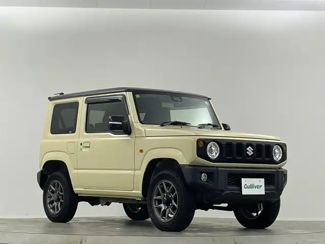 スズキ ジムニー XC 埼玉県 2018(平30)年 3.1万km シフォンアイボリーメタリックブラック2トーンルーフ 純正９型ナビ　温シート　衝突軽減　ＥＴＣ　Ｂカメラ　フルセグＴＶ　ワンオナ　ＣＤ　ＤＶＤ　ＵＳＢ　　ＡＵＸ　クルコン　ターボ　純正フロアマット　ＬＥＤヘッドライト　ダウンヒルコントロール 禁煙車