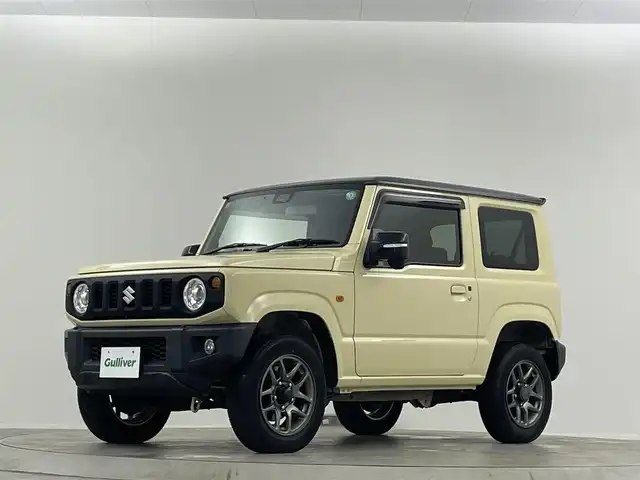 スズキ ジムニー XC 埼玉県 2018(平30)年 3.1万km シフォンアイボリーメタリックブラック2トーンルーフ 純正９型ナビ　温シート　衝突軽減　ＥＴＣ　Ｂカメラ　フルセグＴＶ　ワンオナ　ＣＤ　ＤＶＤ　ＵＳＢ　　ＡＵＸ　クルコン　ターボ　純正フロアマット　ＬＥＤヘッドライト　ダウンヒルコントロール 禁煙車