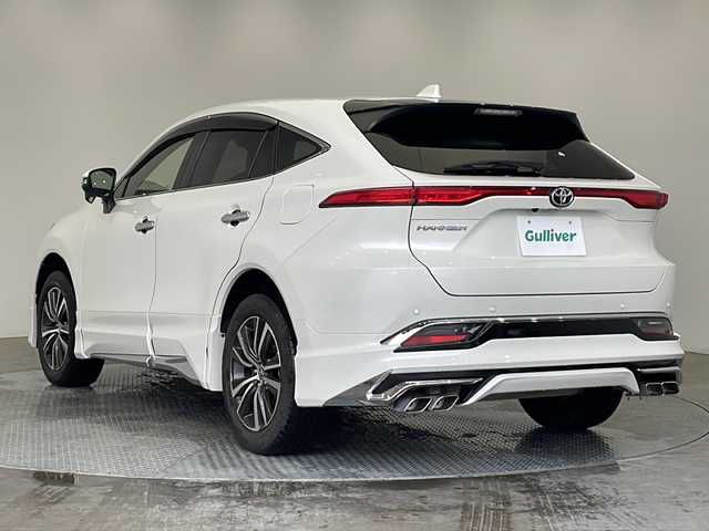 トヨタ ハリアー G 栃木県 2021(令3)年 3.7万km ホワイトパールクリスタルシャイン ワンオーナー/純正8インチディスプレイオーデイオ/(フルセグTV・Bluetooth・USB・AUX)/バックカメラ/モデリスタエアロ/トヨタセーフティセンス/・プリクラッシュセーフティ/・レーンキープアシストシステム/・アダプティブクルーズコントロール/・オートハイビーム/前後コーナーセンサー/デジタルインナーミラー型ドライブレコーダー/パワーバックドア/運転席パワーシート/LEDヘッドライト/オートライト/ビルトインETC/純正アルミホイール/純正フロアマット/取扱説明書/保証書