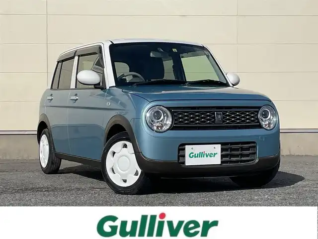 スズキ ラパン S セレクション 茨城県 2018(平30)年 4.3万km フィズブルーパールメタリック/ホワイト ・社外SDナビ(CD/DVD/BT/TV/FM/AM)/・ETC/・衝突被害軽減システム/・前席シートヒーター/・ステアリングスイッチ/・純正フロアマット/・純正ドアバイザー/・プッシュスタート/・アイドリングストップ