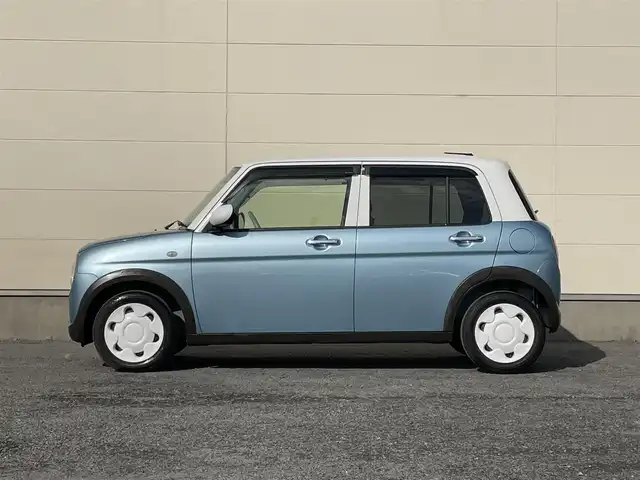 スズキ ラパン S セレクション 茨城県 2018(平30)年 4.3万km フィズブルーパールメタリック/ホワイト ・社外SDナビ(CD/DVD/BT/TV/FM/AM)/・ETC/・衝突被害軽減システム/・前席シートヒーター/・ステアリングスイッチ/・純正フロアマット/・純正ドアバイザー/・プッシュスタート/・アイドリングストップ
