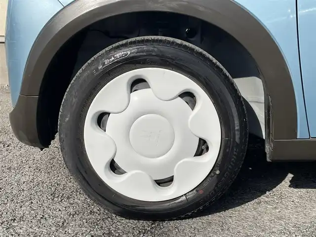 スズキ ラパン S セレクション 茨城県 2018(平30)年 4.3万km フィズブルーパールメタリック/ホワイト ・社外SDナビ(CD/DVD/BT/TV/FM/AM)/・ETC/・衝突被害軽減システム/・前席シートヒーター/・ステアリングスイッチ/・純正フロアマット/・純正ドアバイザー/・プッシュスタート/・アイドリングストップ