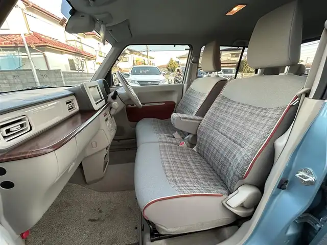 スズキ ラパン S セレクション 茨城県 2018(平30)年 4.3万km フィズブルーパールメタリック/ホワイト ・社外SDナビ(CD/DVD/BT/TV/FM/AM)/・ETC/・衝突被害軽減システム/・前席シートヒーター/・ステアリングスイッチ/・純正フロアマット/・純正ドアバイザー/・プッシュスタート/・アイドリングストップ