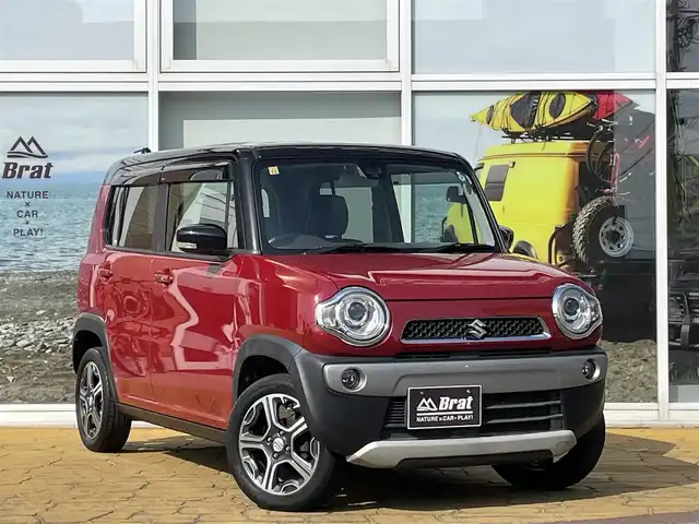 スズキ ハスラー X 道北・旭川 2014(平26)年 8.9万km フェニックスレッドパール/ブルーイッシュブラックパール デュアルカメラブレーキサポート/パナソニック社外ナビ（CN-R301Z）/バックカメラ/地デジ、Bluetooth/2トーンカラー/プッシュスタート/オートライト/グリップコントロール/ヒルディセントコントロール/ミラーウィンカー/ETC