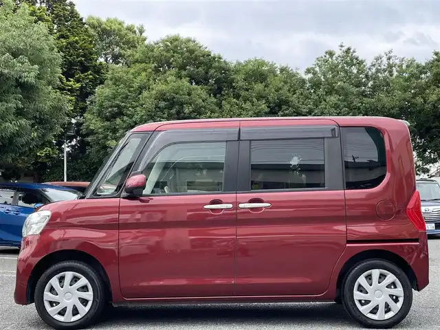 ダイハツ タント L SAⅡ 東京都 2016(平28)年 4.2万km ファイアークォーツレッドM 純正SDナビ（NSZP-W66DE）/・フルセグTV/DVD/Bluetoothオーディオ/スマートアシスト2/・衝突被害軽減ブレーキ/・車線逸脱警報/・誤発進抑制制御/・先行車発進お知らせ/アイドリングストップ/両側スライドドア/ETC/保証書/取扱説明書/スペアキー