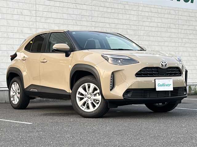 トヨタ ヤリスクロス G 茨城県 2024(令6)年 0.6万km ベージュ ワンオーナー/純正ディスプレイオーディオ＆ナビ機能付き/(地デジTV・BT・USB・ラジオ再生)/レーダークルーズコントロール/レーンアシスト/プリクラッシュセーフティ/コーナーセンサー/バックカメラ/ドライブレコーダー/ETC/オートライト/LEDヘッドライト/純正16inアルミホイール/スマートキー/スペアキー/取扱説明書/保証書