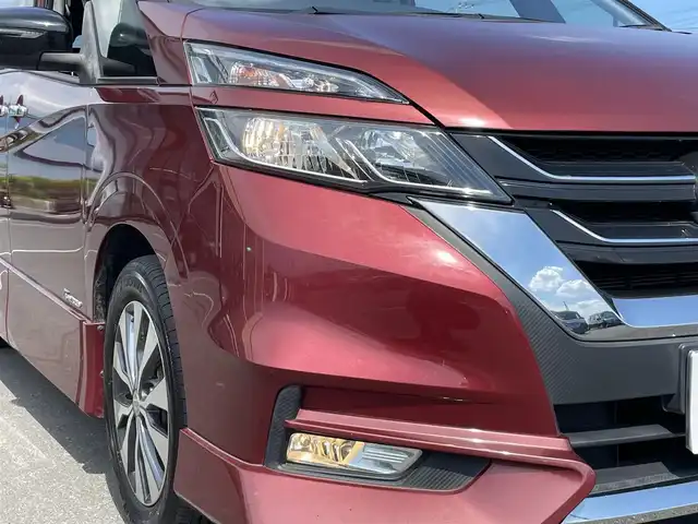 日産 セレナ ハイウェイスター 茨城県 2017(平29)年 5.6万km マルーンレッド 2トーン 純正ナビ/【ウォークマン・USB・SD・ラジオ・TV・BT・CD・iPod・VTR・AUX】/クルコン/ETC/Bカメラ/片側パワスラ/アイドリングストップ/ステリモ/オートライト/ヘッドライトレベライザー/Fフォグ/後席AAC/純正フロアマット/純正アルミホイール/電格ミラー/ウインカーミラー/ドアバイザー