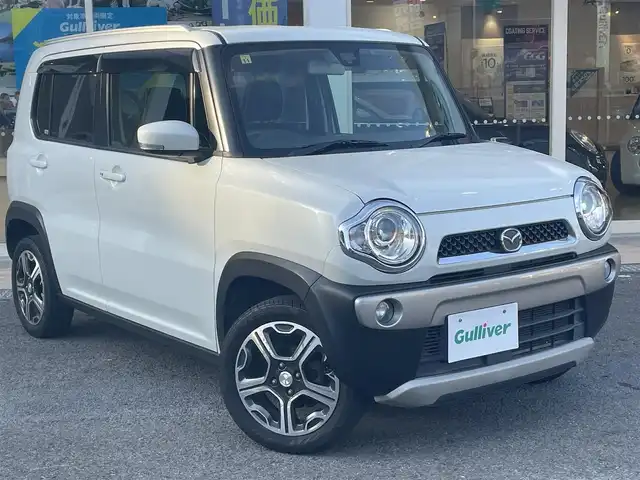 マツダ フレア クロスオーバー XS 長崎県 2014(平26)年 8.6万km ホワイトパール 純正ナビ/Bluetooth/TV/DVD/ETC/オートヘッドライト/アイドリングストップ/スマートキー/D席シートヒーター/電格ミラー