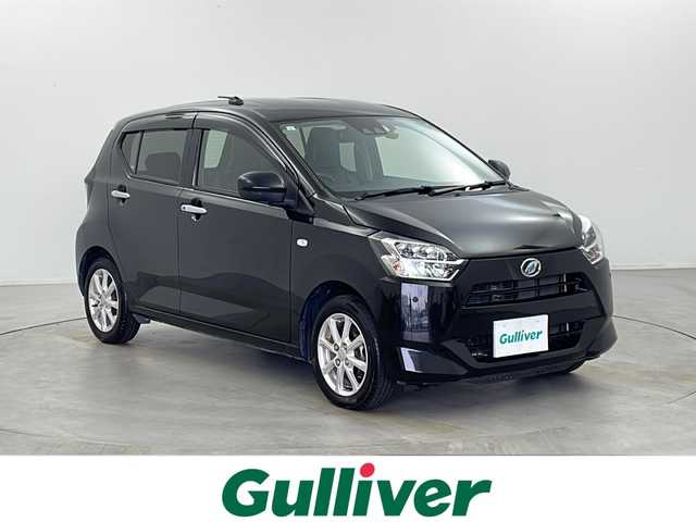 ダイハツ ミラ イース G リミテッド SAⅢ 栃木県 2019(平31)年 4.8万km ブラックマイカメタリック ワンオーナー/スマートアシスト3/純正ディーラーナビ（NSZN-W69D）/バックカメラ/フルセグTV/Bluetooth/シートヒーター（運転席・助手席）/LEDヘッドライト/オートライト/革調シートカバー/新車保証書/取扱説明書/スペアキー
