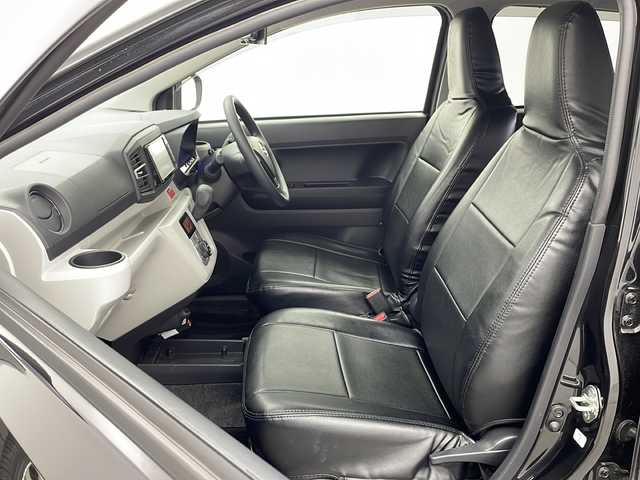 ダイハツ ミラ イース G リミテッド SAⅢ 栃木県 2019(平31)年 4.8万km ブラックマイカメタリック ワンオーナー/スマートアシスト3/純正ディーラーナビ（NSZN-W69D）/バックカメラ/フルセグTV/Bluetooth/シートヒーター（運転席・助手席）/LEDヘッドライト/オートライト/革調シートカバー/新車保証書/取扱説明書/スペアキー