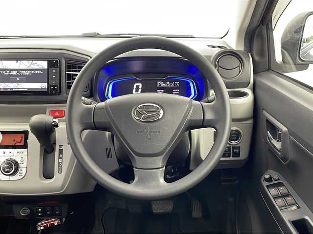 ダイハツ ミラ イース G リミテッド SAⅢ 栃木県 2019(平31)年 4.8万km ブラックマイカメタリック ワンオーナー/スマートアシスト3/純正ディーラーナビ（NSZN-W69D）/バックカメラ/フルセグTV/Bluetooth/シートヒーター（運転席・助手席）/LEDヘッドライト/オートライト/革調シートカバー/新車保証書/取扱説明書/スペアキー