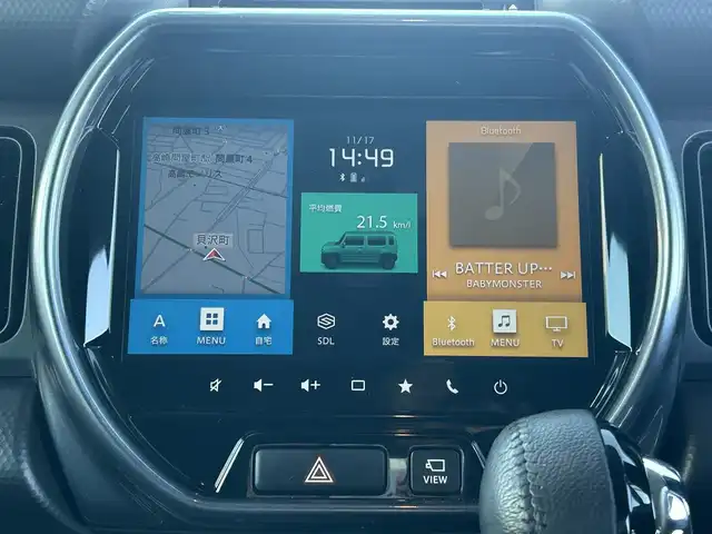 スズキ ハスラー Jスタイル 群馬県 2022(令4)年 3.1万km シフォンアイボリーメタリック/ガンメタリック2トーン ワンオーナー/純正ナビ/フルセグ/全方位カメラ/LEDヘッドライト/スマートキー×2/プッシュスタート/衝突軽減ブレーキ/レーンキープアシスト/前席シートヒーター/ビルトインETC/保証書・取説