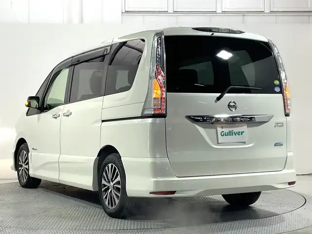 日産 セレナ HWS S HV Vセレ +Sefty 大阪府 2016(平28)年 1.1万km ブリリアントホワイトパール 純正9incナビTV バックカメラ フリップダウンモニター 両側パワースライドドア クルーズコントロール 衝突軽減ブレーキ レーンアシスト スマートキー プッシュスタート リアオートエアコン ETC