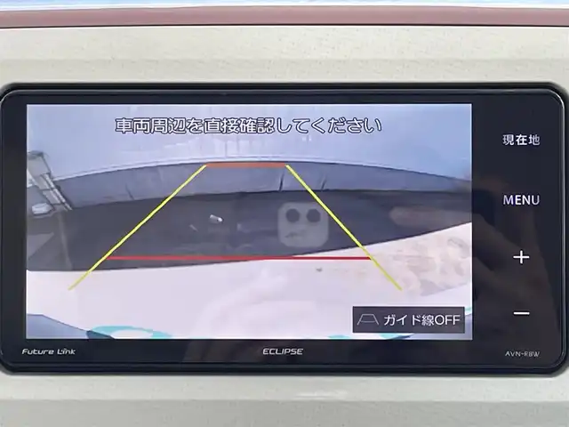 ダイハツ ムーヴ キャンバス X メイクアップ SA Ⅲ 愛媛県 2018(平30)年 4.8万km パールホワイトⅢ/ライトローズマイカメタリックⅡ 2トーン 衝突軽減ブレーキ/社外7型ナビ/フルセグTV/CD/Bluetooth/ETC/バックカメラ/コーナーセンサー/レーンキープアシスト/オートマチックハイビーム/スマートキー/プッシュスタート