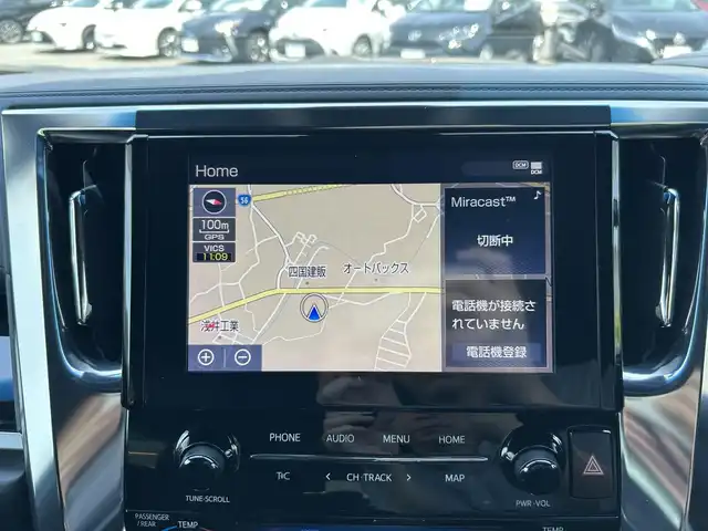 トヨタ ヴェルファイア Z ゴールデンアイズ 愛媛県 2020(令2)年 4.4万km ブラック ワンオーナー/純正9インチナビ/（AM/FM/BT）/バックカメラ/ドライブレコーダー/ビルドインETC/両側パワースライドドア/パワーバックドア/ハーフレザーシート/3列シート/衝突被害軽減システム/オートホールド付電子パーキング/レーダークルーズコントロール/コーナーセンサー/横滑り防止装置/純正LEDライト/オートライト/フォグランプ/純正18インチAW/社外フロアマット/ステアリングスイッチ/スマートキー/取扱説明書/保証書