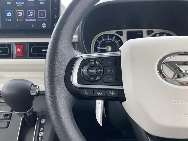 ダイハツ ムーヴ キャンバス ストライプス G 鳥取県 2024(令6)年 0.5万km シャイニングホワイトパール/アプリコットピンクメタリック ４・W・D/ワンオーナー/ツートンカラー/パール/ピンク/純正9インチディスプレイオーディオ/（フルセグ/BT/HDMI/USB）/スマートアシスト/レーンキープアシスト/両側パワースライドドア/前席シートヒーター/ホットカップホルダー/LEDヘットライト/プッシュエンジンスタート/アイドリングストップ/ワイヤレス充電機能/純正フロアマット/ドアバイザー/フロアマット/スマートキー×２/保証書・取扱説明書