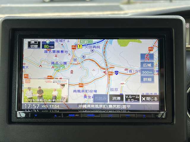 ホンダ Ｎ ＢＯＸ カスタム L 沖縄県 2022(令4)年 2.9万km メテオロイドグレーメタリック 社外ナビ　ＡＭ／ＦＭ／ＣＤ／ＤＶＤ　/Ｂｕｌｅｔｏｏｔｈ　/フルセグＴＶ　/バックモニター　/片側パワスラ　/ＥＴＣ　/追従クルーズコントロール　/レーンキープアシスト　/電動パーキングブレーキ　/衝突軽減装置
