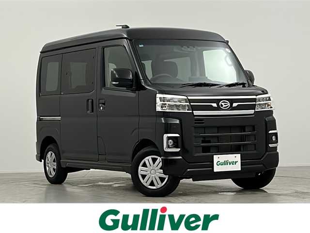 ダイハツ アトレー バン RS 愛知県 2023(令5)年 3.4万km ブラックマイカメタリック ターボ/純正ディスプレイオーディオ(フルセグTV/AM・FM/BT/AppleCarPlay/AndroidAuto/HDMI)/バックカメラ/ビルトインETC/前方ドラレコ/スマートアシスト/クルーズコントロール/レーンキープアシスト/LEDヘッドランプ/LEDフォグランプ/ドアミラーターンランプ/純正フロアマット/スペアキー/プッシュスタート/保証書/取扱説明書