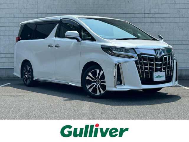 トヨタ アルファード S Cパッケージ 大阪府 2021(令3)年 6.2万km ホワイトパールクリスタルシャイン ナビ　/Ｂｌｕｅｔｏｏｔｈ　/バックカメラ　/フリップダウンモニター　/サンルーフ　/両側パワースライドドア　/パワーバックドア　/シーケンシャルウインカー　/スペアタイヤ　/ビルトインＥＴＣ　/ＡＣ１００Ｖ/フロアーマット/サイドバイザー