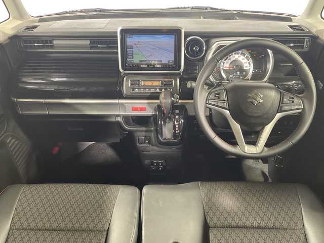 スズキ スペーシア カスタム HYBRID XS ターボ 神奈川県 2020(令2)年 2.7万km ピュアホワイトP 純正8型ＳＤナビ（AM/FM/CD/DVD/SD/Bluetooth/フルセグ）/セーフティサポート/両側パワスラ/全方位カメラ/ＬＥＤヘッドライト/ビルトインＥＴＣ/シートヒーター/前後ドラレコ/アダプティブクルーズコントロール/純正１５インチＡＷ/スマートキー/レーンキープ/デュアルカメラブレーキサポート/ハーフレザーシート/パドルシフト/ヘッドアップディスプレイ/電動格納ミラー