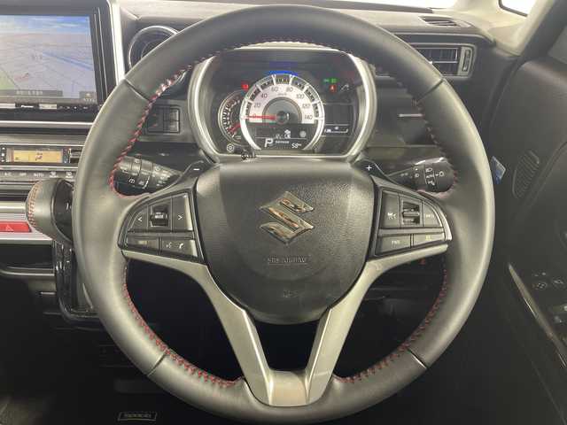 スズキ スペーシア カスタム HYBRID XS ターボ 神奈川県 2020(令2)年 2.7万km ピュアホワイトP 純正8型ＳＤナビ（AM/FM/CD/DVD/SD/Bluetooth/フルセグ）/セーフティサポート/両側パワスラ/全方位カメラ/ＬＥＤヘッドライト/ビルトインＥＴＣ/シートヒーター/前後ドラレコ/アダプティブクルーズコントロール/純正１５インチＡＷ/スマートキー/レーンキープ/デュアルカメラブレーキサポート/ハーフレザーシート/パドルシフト/ヘッドアップディスプレイ/電動格納ミラー