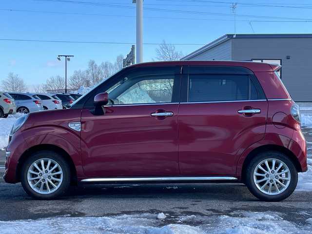 ダイハツ キャスト スタイル G ターボ SAⅡ 道央・札幌 2016(平28)年 7.8万km ファイアークォーツレッドM ４WD/ワンオーナー/純正SDナビ/AM/FM/BT/SD/SD/DVD/フルセグ/衝突被害軽減ブレーキ/横滑り防止装置/レーンキープアシスト/コーナーセンサー/バックカメラ/ビルトインETC/ドライブレコーダー/アイドリングストップ/D席シートヒーター/レザーシート/革巻きステアリング/ステアリングリモコン/プッシュスタート/スマートキー/LEDヘッドライト/オートライト/フォグランプ/電動格納ミラー/純正フロアマット/ドアバイザー/スペアキー/純正エンジンスターター