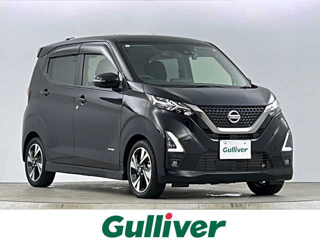 日産 デイズ HWS Gターボ アーバンクロム プロパイロットED 愛知県 2021(令3)年 1.9万km ブラック 衝突軽減システム/純正9型ナビ/全方位カメラ/クルーズコントロール/フルセグ/CD DVD/Bluetooth/バックカメラ/コーナーセンサー/純正アルミホイール/LEDヘッドライト/オートマチックハイビーム/ドライブレコーダー/ETC/ステアリングスイッチ/スマートキー/プッシュスタート