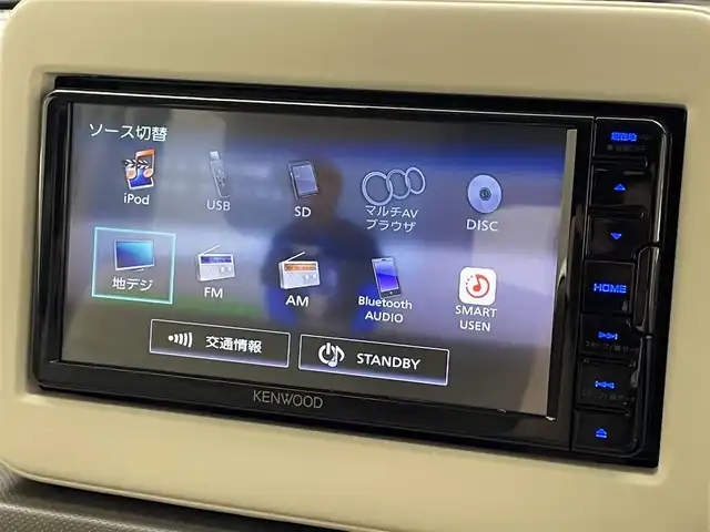 スズキ ラパン G 滋賀県 2024(令6)年 1万km テラコッタピンクメタリック 社外ナビ/(CD/DVD/フルセグ/Bluetooth)/バックカメラ/リアソナー/アイドリングストップ/シートヒーター(D席)/衝突軽減/横滑り防止/フォグランプ/スマートキー/スペアキー/プッシュスタート/純正ドアバイザー