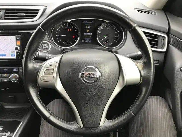 日産 エクストレイル 20X エマージェンシーブレーキ 栃木県 2014(平26)年 7.7万km ダイヤモンドブラック 株)IDOMが運営する【じしゃロン小山店】の自社ローン専用車両になります。こちらは現金またはオートローンご利用時の価格です。自社ローンご希望の方は別途その旨お申付け下さい//禁煙車/純正ワンセグナビ/（CD/DVD/AM/FMラジオ）/(Bluetooth)/スマートキー/プッシュスタート/バックカメラ/ＥＴＣ/エマージェンシーブレーキ/アイドリングストップ/ステアリングリモコン/電動格納ドアミラー/パワーウインドウ/防眩ミラー/オートライト