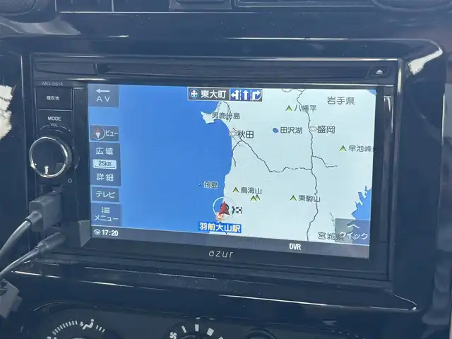 スズキ ジムニー ランドベンチャー 山形県 2017(平29)年 12.8万km ブルーイッシュブラックパール3 4WD/禁煙車/リフトアップ/社外F＆Rバンパー/社外マフラー/社外テールランプ/社外サス&ラテラルロッド/社外SDナビ/FM/AM/USB/DVD/SD/シートヒーター（D）/前席ドライブレコーダー/ダブルエアバック/純正バイザー/保証書/取扱説明書
