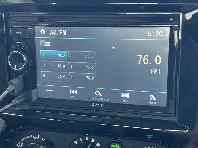 スズキ ジムニー ランドベンチャー 山形県 2017(平29)年 12.8万km ブルーイッシュブラックパール3 4WD/禁煙車/リフトアップ/社外F＆Rバンパー/社外マフラー/社外テールランプ/社外サス&ラテラルロッド/社外SDナビ/FM/AM/USB/DVD/SD/シートヒーター（D）/前席ドライブレコーダー/ダブルエアバック/純正バイザー/保証書/取扱説明書