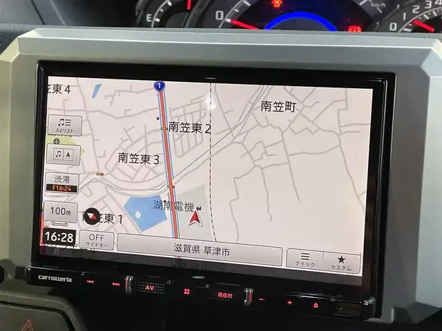 ダイハツ ウェイク G ターボ SA Ⅲ 滋賀県 2020(令2)年 5.2万km オフビートカーキM 社外８インチナビ/Bluetooth/SD/DVD/HDMI/両側電動スライド/電動格納ミラー/全方位カメラ/リアソナー/バックカメラ/ETC/プッシュスタート/スマートキー