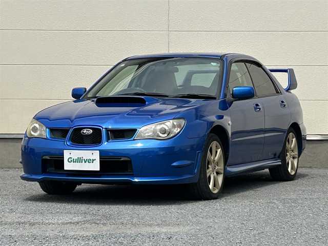 スバル インプレッサ ＷＲＸ 茨城県 2005(平17)年 8.1万km WRブルーマイカ 社外ナビ/Bluetooth/DVD再生機能/フルセグTV/純正スポーツシート/純正ゴールドホイール/ターボエンジン/フロアマット純正/パワーウィンドウ/リモコンキー/ABS/ETC