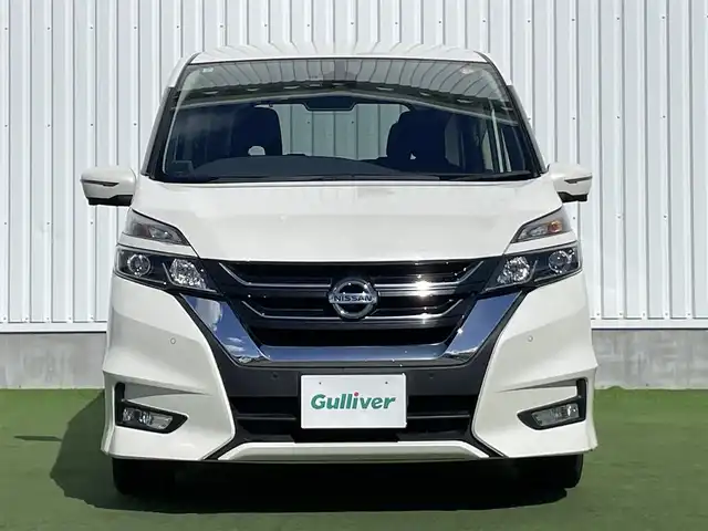 日産 セレナ ハイウェイスター Vセレクション 香川県 2017(平29)年 5.1万km ブリリアントホワイトパール 現在走行距離50266km/プロパイロット/純正メモリーナビ9インチ/純正後席モニター/アラウンドビューモニター/両側パワースライドドア/革巻ステアリング/ステアリングリモコン/クルーズコントロール/デジタルインナーミラー/レーダー探知機/前方ドライブレコーダー/ETC/LEDヘッドライト/フルセグTV/インテリジェントオートスライド/スマートキー/プッシュスタート