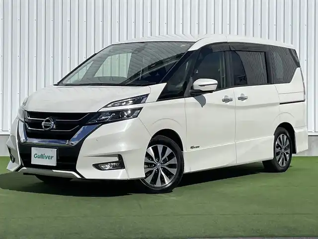 日産 セレナ ハイウェイスター Vセレクション 香川県 2017(平29)年 5.1万km ブリリアントホワイトパール 現在走行距離50266km/プロパイロット/純正メモリーナビ9インチ/純正後席モニター/アラウンドビューモニター/両側パワースライドドア/革巻ステアリング/ステアリングリモコン/クルーズコントロール/デジタルインナーミラー/レーダー探知機/前方ドライブレコーダー/ETC/LEDヘッドライト/フルセグTV/インテリジェントオートスライド/スマートキー/プッシュスタート
