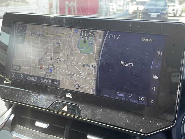トヨタ ハリアー ハイブリッド Z 福島県 2020(令2)年 6.4万km プレシャスブラックパール 4WD 純正JBLナビ フルセグTV Bluetooth 全方位カメラ レーダークルーズ デジタルインナーミラー HUD パワーバックドア ハーフレザーシート ETC2.0 LEDヘッドライト スマートキー
