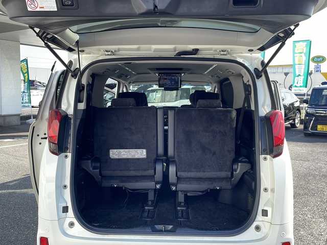 トヨタ アルファード S Cパッケージ 愛知県 2016(平28)年 7.8万km ラグジュアリーホワイトパールクリスタルシャインガラスフレーク ワンオーナー/社外メモリナビ　Alpine１１型ナビ/【フルセグ・DVD再生可・CD・Bluetooth】/社外Alpineフリップダウンモニター/両側パワースライドドア/バックカメラ/ビルトインETC/プリクラッシュセーフティシステム/レーダークルーズコントロール/インテリジェントクリアランスソナー/パワーバックドア/横滑り防止機能/アイドリングストップ/サンシェード/ステアリングヒーター/一列目二列目パワーシート/運転席メモリーシート/プッシュスタート/スマートキー/スペアキーあり/新車保証書/取扱説明書