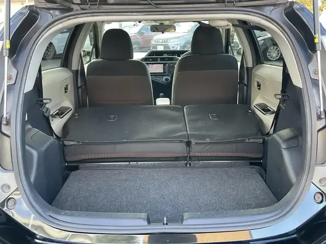 トヨタ アクア G 群馬県 2014(平26)年 14.7万km ブラックマイカ 社外SDナビ（CN-R500WD）/フルセグ/スマートキー×2/バックカメラ/LEDヘッドライト/オートライト/プッシュスタート