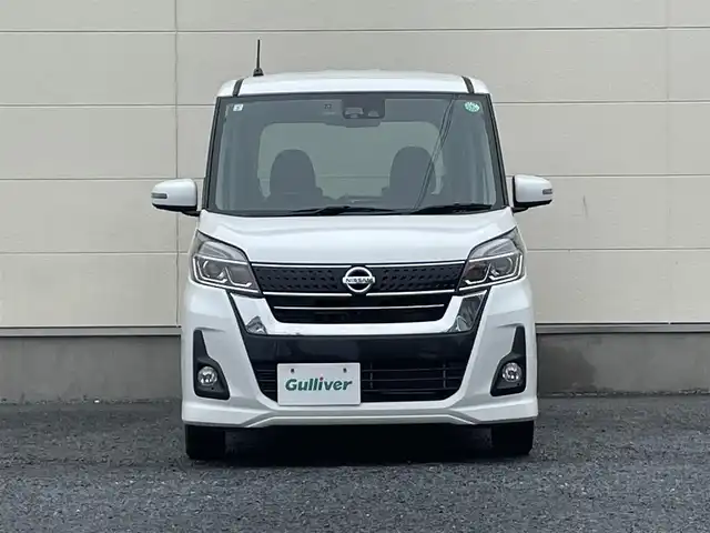 日産 デイズ ルークス ハイウェイスターX 茨城県 2017(平29)年 3.7万km ホワイトパール 純正ナビ/　(AM/FM/BT/CD/DVD/Bluetooth)/フルセグTV/全方位カメラ/ドライブレコーダー/両側パワースライドドア/LEDヘッドライト/オートマチックハイビーム/純正アルミホイール/プッシュスタート