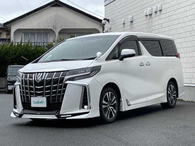 トヨタ アルファード S Cパッケージ 山形県 2018(平30)年 4.1万km ホワイトパールクリスタルシャイン 禁煙車/ワンオーナー/4WD/純正10インチナビ/・フルセグTV/AM/FM/CD/DVD/Bluetooth/レーダークルーズコントロール/アイドリングストップ/クリアランスソナー/プリクラッシュセーフティ/ロードサインアシスト/車線逸脱警報/横滑り防止装置/盗難防止装置/LEDヘッドライト/オートライト/オートハイビーム/フロントフォグランプ/両側パワースライドドア/バックカメラ/レザーシート/パワーシート/シートヒーター/パワーバックドア/純正フロアマット/純正ドアバイザー/ETC/冬タイヤ積み込み/保証書/取扱説明書