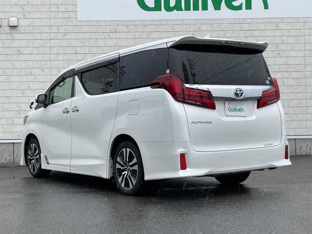 トヨタ アルファード S Cパッケージ 山形県 2018(平30)年 4.1万km ホワイトパールクリスタルシャイン 禁煙車/ワンオーナー/4WD/純正10インチナビ/・フルセグTV/AM/FM/CD/DVD/Bluetooth/レーダークルーズコントロール/アイドリングストップ/クリアランスソナー/プリクラッシュセーフティ/ロードサインアシスト/車線逸脱警報/横滑り防止装置/盗難防止装置/LEDヘッドライト/オートライト/オートハイビーム/フロントフォグランプ/両側パワースライドドア/バックカメラ/レザーシート/パワーシート/シートヒーター/パワーバックドア/純正フロアマット/純正ドアバイザー/ETC/冬タイヤ積み込み/保証書/取扱説明書