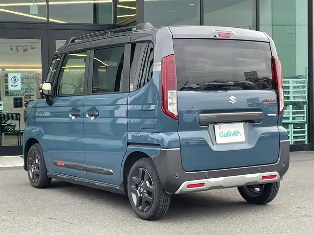 スズキ スペーシア ギア HYBRID XZターボ 東京都 2024(令6)年 1.5万km デニムブルー ガンメタリック 2トーン 純正9インチナビ/フルセグ/全方位モニター/両側パワースライドドア/シートヒーター/ステアリングヒーター/ヘッドアップディスプレイ/パドルシフト/アイドリングストップ/アダプティブクルーズコントロール/デュアルセンサーブレーキサポート/レーンキープアシスト/コーナーセンサー/スマートキー/LEDヘッドライト