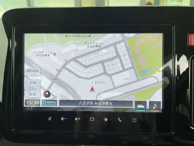 スズキ スペーシア ギア HYBRID XZターボ 東京都 2024(令6)年 1.5万km デニムブルー ガンメタリック 2トーン 純正9インチナビ/フルセグ/全方位モニター/両側パワースライドドア/シートヒーター/ステアリングヒーター/ヘッドアップディスプレイ/パドルシフト/アイドリングストップ/アダプティブクルーズコントロール/デュアルセンサーブレーキサポート/レーンキープアシスト/コーナーセンサー/スマートキー/LEDヘッドライト