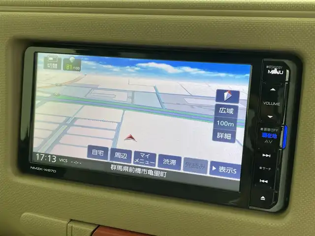 ダイハツ ミラ ココア プラスX 群馬県 2017(平29)年 7万km ココアベージュマイカメタリック 純正７インチナビ　バックカメラ　ドライブレコーダー　アイドリングストップ　ＥＴＣ　純正フロアマット　オートエアコン　ルーフレール　フォグライト　電動格納ミラー　スマートキー　禁煙車