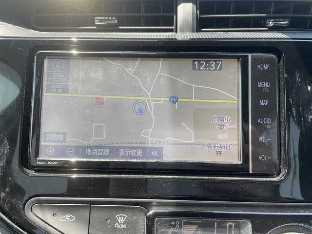 トヨタ アクア S スタイルブラック 岡山県 2018(平30)年 11.9万km ホワイトパールクリスタルシャイン 純正メモリナビ　NSZT-W68T/フルセグTV、CD、DVD、AM、FM/Bluetooth/バックカメラ/ビルトインETC/TVキャンセラー/パーキングサポートブレーキ/クリアランスソナー/前後コーナーセンサー/LEDヘッドライト/スマートキー/プッシュスタート